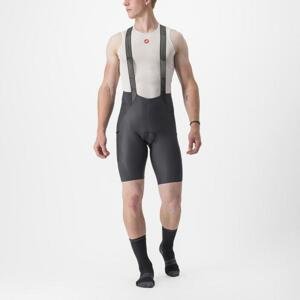 CASTELLI Cyklistické nohavice krátke s trakmi - FREE UNLIMITED - čierna M
