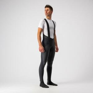 CASTELLI Cyklistické nohavice dlhé s trakmi - SORPASSO ROS WIND - čierna XL
