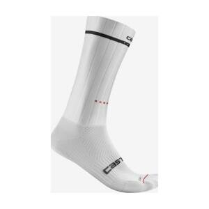 CASTELLI Cyklistické ponožky klasické - FAST FEET 2 - biela