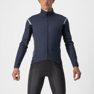 CASTELLI Cyklistická zateplená bunda - PERFETTO ROS 2 CONVERTIBLE - modrá