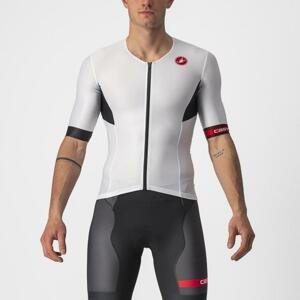 CASTELLI Cyklistický dres s krátkym rukávom - FREE SPEED 2 RACE - čierna/biela L