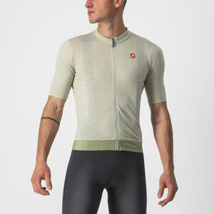 CASTELLI Cyklistický dres s krátkym rukávom - ESSENZA - svetlo zelená