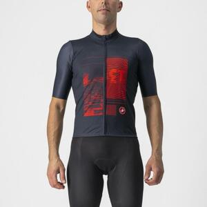 CASTELLI Cyklistický dres s krátkym rukávom - 13 SCREEN - modrá XL