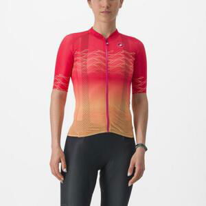 CASTELLI Cyklistický dres s krátkym rukávom - CLIMBER'S 2.0 W - červená