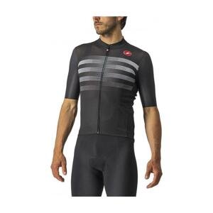 CASTELLI Cyklistický dres s krátkym rukávom - ENDURANCE PRO - čierna/šedá XS