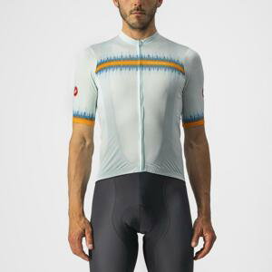 CASTELLI Cyklistický dres s krátkym rukávom - GRIMPEUR - svetlo modrá XL