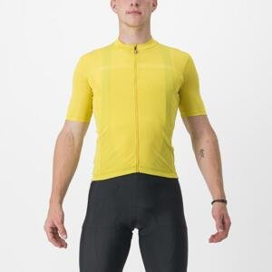 CASTELLI Cyklistický dres s krátkym rukávom - CLASSIFICA - žltá
