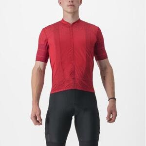 CASTELLI Cyklistický dres s krátkym rukávom - UNLIMITED TERRA - červená 2XL