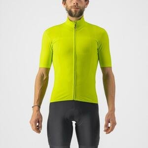 CASTELLI Cyklistický dres s krátkym rukávom - PRO THERMAL MID - svetlo zelená XS