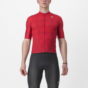 CASTELLI Cyklistický dres s krátkym rukávom - LIVELLI - červená XL