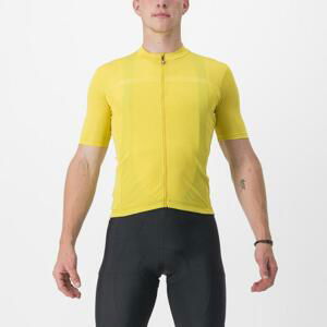 CASTELLI Cyklistický dres s krátkym rukávom - CLASSIFICA - žltá 3XL