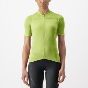 CASTELLI Cyklistický dres s krátkym rukávom - ANIMA - svetlo zelená S