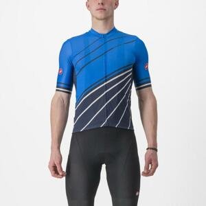 CASTELLI Cyklistický dres s krátkym rukávom - SPEED STRADA - modrá S