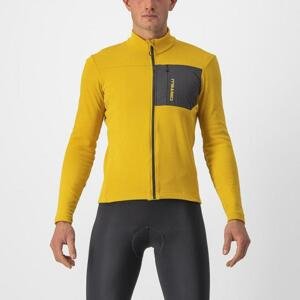 CASTELLI Cyklistický dres s dlhým rukávom zimný - UNLIMITED TRAIL - žltá XS