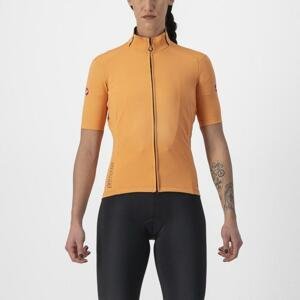 CASTELLI Cyklistický dres s krátkym rukávom - PERFETTO ROS 2 W WIND - oranžová M