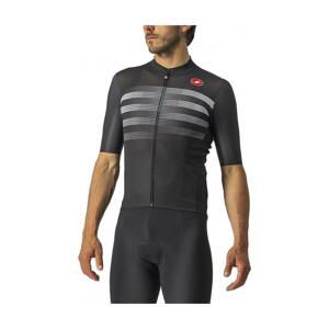 CASTELLI Cyklistický dres s krátkym rukávom - ENDURANCE PRO - čierna/šedá S