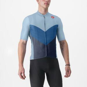 CASTELLI Cyklistický dres s krátkym rukávom - ENDURANCE PRO 2 - svetlo modrá/modrá 2XL