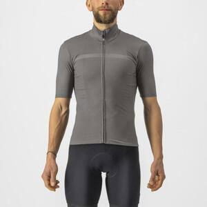 CASTELLI Cyklistický dres s krátkym rukávom - PRO THERMAL MID - šedá XS