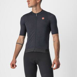 CASTELLI Cyklistický dres s krátkym rukávom - ESSENZA - čierna 3XL