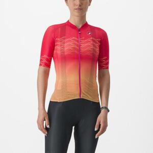 CASTELLI Cyklistický dres s krátkym rukávom - CLIMBER'S 2.0 W - červená S