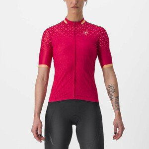 CASTELLI Cyklistický dres s krátkym rukávom - PEZZI - červená XS