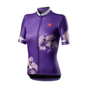 CASTELLI Cyklistický dres s krátkym rukávom - PRIMAVERA - fialová S