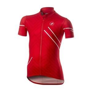CASTELLI Cyklistický dres s krátkym rukávom - CAMPIONCINO - červená 10Y