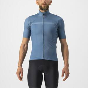 CASTELLI Cyklistický dres s krátkym rukávom - PRO THERMAL MID - modrá S