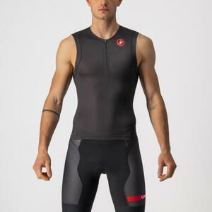 CASTELLI Cyklistický dres bez rukávov - FREE TRI 2 - čierna L