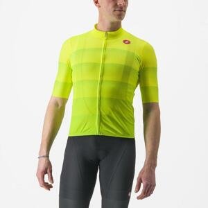 CASTELLI Cyklistický dres s krátkym rukávom - LIVELLI - žltá L