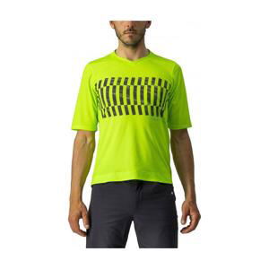 CASTELLI Cyklistický dres s krátkym rukávom - TRAIL TECH - svetlo zelená 3XL