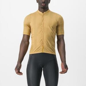 CASTELLI Cyklistický dres s krátkym rukávom - UNLIMITED TERRA - žltá XS