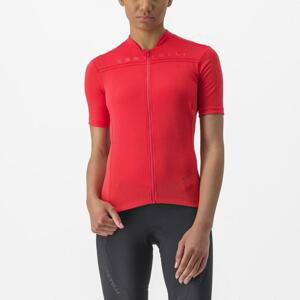 CASTELLI Cyklistický dres s krátkym rukávom - ANIMA - červená L