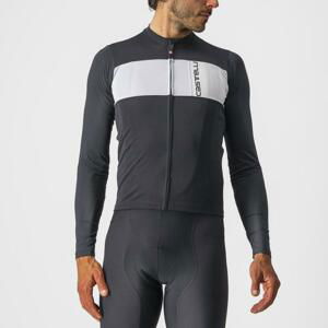 CASTELLI Cyklistický dres s dlhým rukávom letný - PROLOGO 7 - čierna 2XL