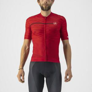 CASTELLI Cyklistický dres s krátkym rukávom - INSIDER - červená L