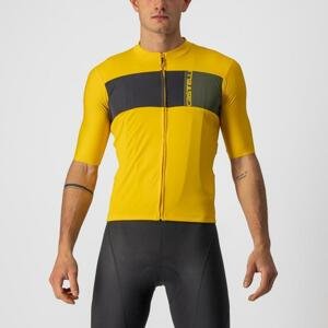 CASTELLI Cyklistický dres s krátkym rukávom - PROLOGO 7 - oranžová L