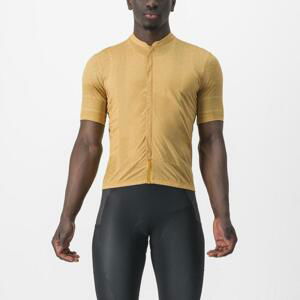 CASTELLI Cyklistický dres s krátkym rukávom - UNLIMITED TERRA - žltá M
