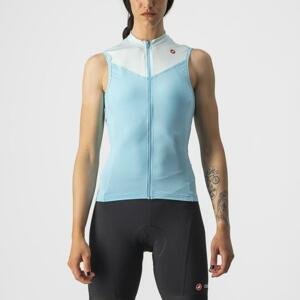 CASTELLI Cyklistický dres bez rukávov - SOLARIS - svetlo modrá