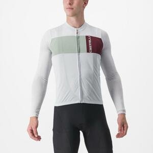 CASTELLI Cyklistický dres s dlhým rukávom letný - PROLOGO 7 - šedá XS