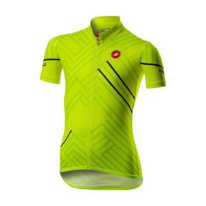 CASTELLI Cyklistický dres s krátkym rukávom - CAMPIONCINO - žltá 10Y