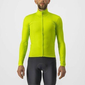 CASTELLI Cyklistický dres s dlhým rukávom zimný - PRO THERMAL LS - svetlo zelená XS