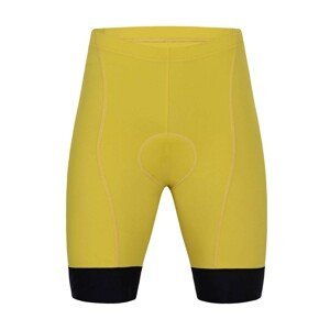 HOLOKOLO Cyklistické nohavice krátke bez trakov - ELITE - čierna/žltá