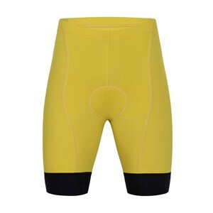 HOLOKOLO Cyklistické nohavice krátke bez trakov - ELITE - žltá/čierna S