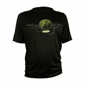 HAVEN Cyklistický dres s krátkym rukávom - NAVAHO II SHORT - čierna/zelená 3XL