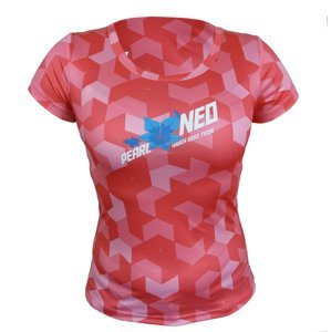 HAVEN Cyklistický dres s krátkym rukávom - PEARL NEO SHORT - ružová/modrá