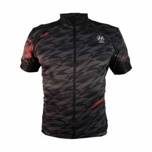 HAVEN Cyklistický dres s krátkym rukávom - SKINFIT - čierna/červená 2XL