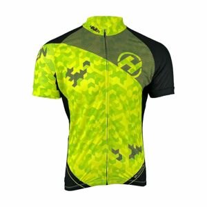 HAVEN Cyklistický dres s krátkym rukávom - SINGLETRAIL NEO - zelená/čierna 4XL