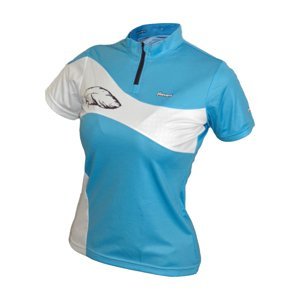 HAVEN Cyklistický dres s krátkym rukávom - COMTESS - modrá/biela