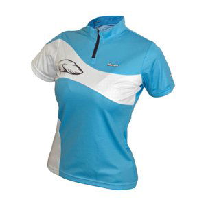 HAVEN Cyklistický dres s krátkym rukávom - COMTESS - modrá/biela M
