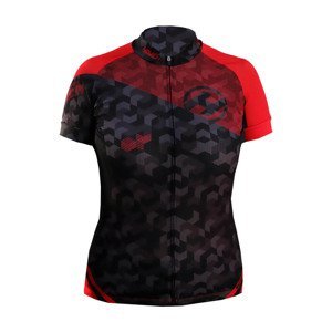 HAVEN Cyklistický dres s krátkym rukávom - SINGLETRAIL WOMEN - čierna/červená M